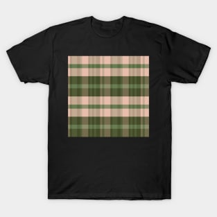 Autumn Aesthetic Iagan 1 Hand Drawn Textured Plaid Pattern T-Shirt